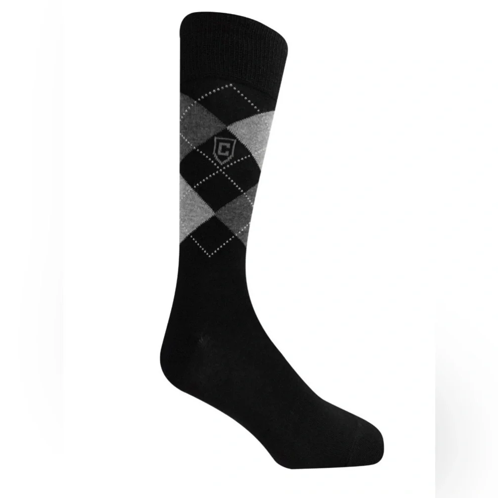 Chaps Classic Dress Argyle Crew Socks &   Ribbed Crew Socks 3 Pack Each